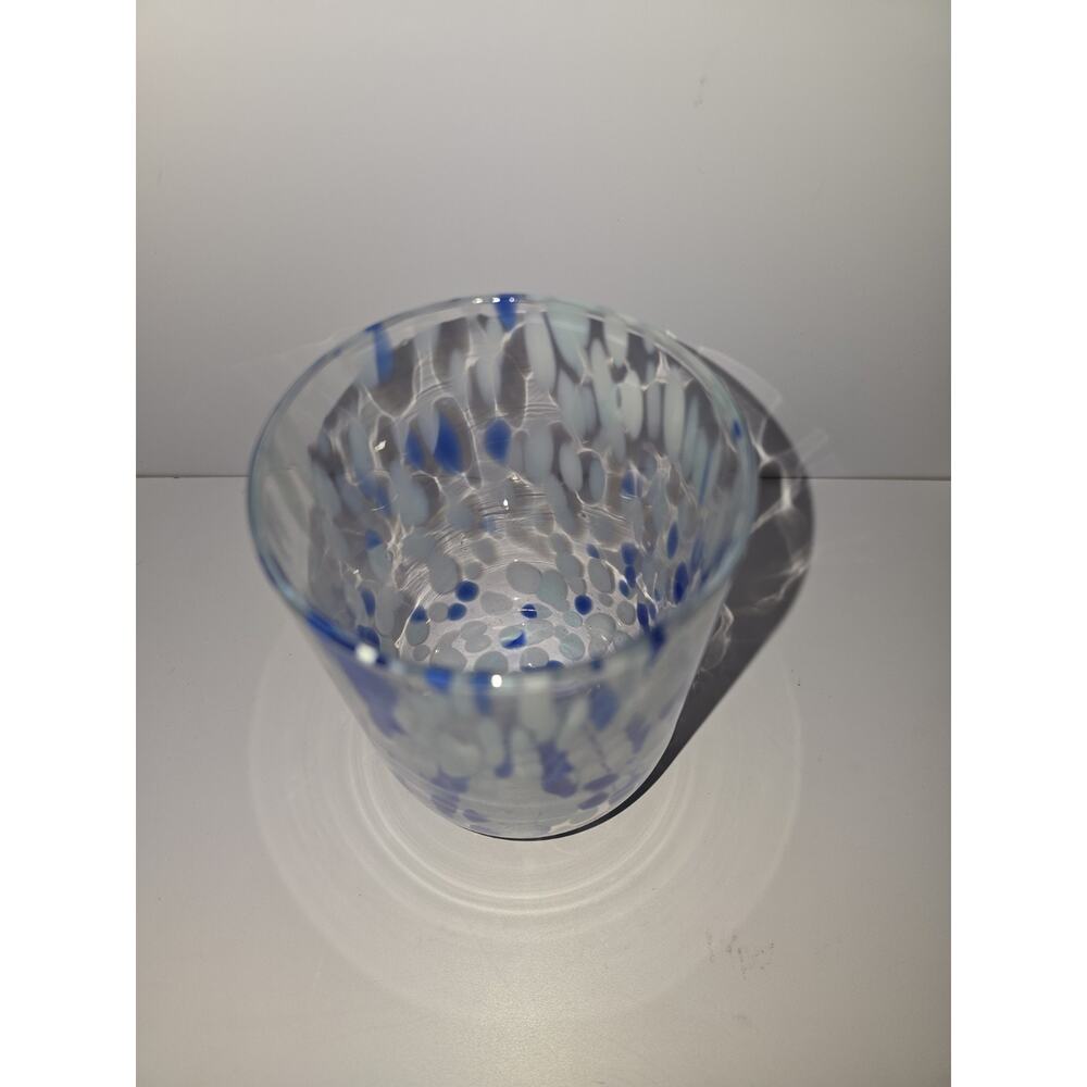 Madison Home 12.9 fl oz Tortoise Double Old Fashioned Glass Blue Blown Glass - Picture 3 of 6